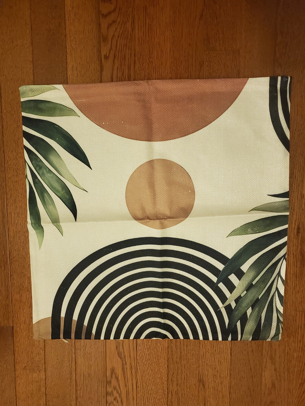 4pk Pillow Covers With Abstract Geometric Print 18x18 - Picture 3 of 4
